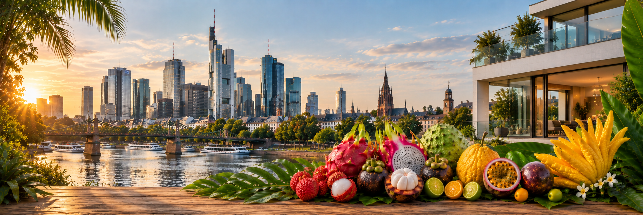 Frankfurt, Immobilien und tropische Früchte